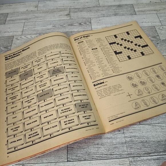 Games Magazine March / April 1981 Vtg Brain Teasers Logic Crossword Puzzles - Picture 5 of 16